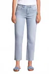 Tribal Audrey Girlfriend Straight Ankle Jean In Beach Wash In Blue