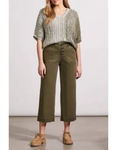 Tribal Audrey Hugging Crop Jean In Olive