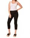 Tribal Audrey Pull-on Crop Jean 26" In Just Black In Black