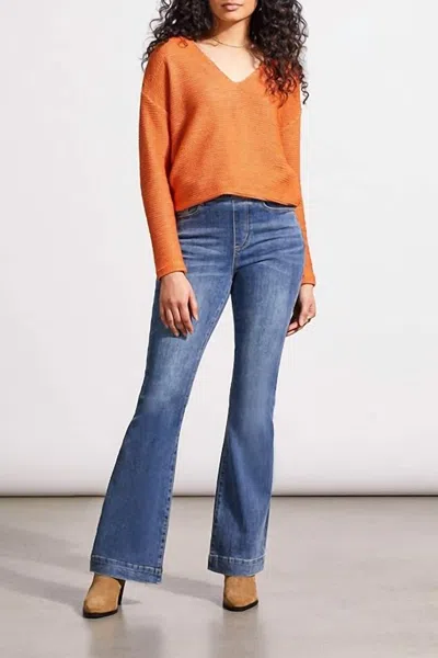 Tribal Audrey Pull On Flare Jean In River Blue