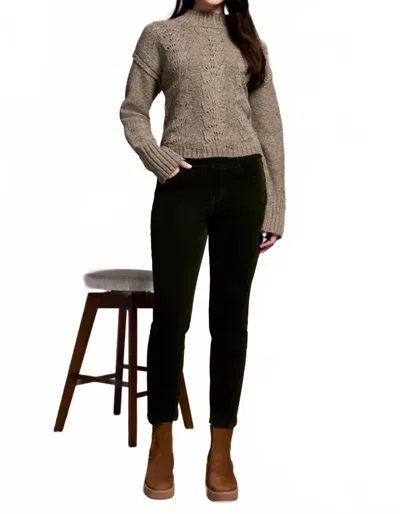 Tribal Audrey Slim Ankle Pants In Spruce In Black