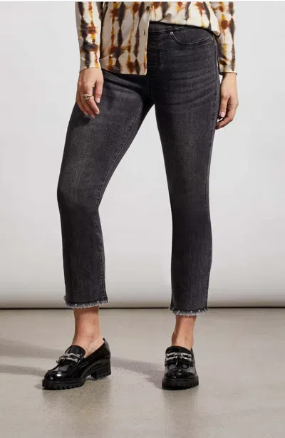 Tribal Audrey Straight Crop Pant In Black