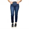 Tribal Audrey Straight Leg Girlfriend Jeans In Deep Indigo
