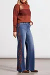 TRIBAL BROOKE HIGH RISE JEANS IN BLUEWASH