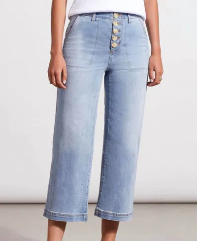 Tribal Brooke Hugging Crop Wide Pants In Beach Wash In Multi