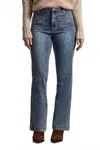 Tribal Brooke Patch Pocket Micro Flare Jeans In True Vintage