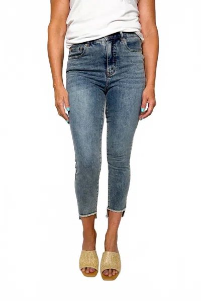Tribal Brooke Step Hem Jeans In True Vintage