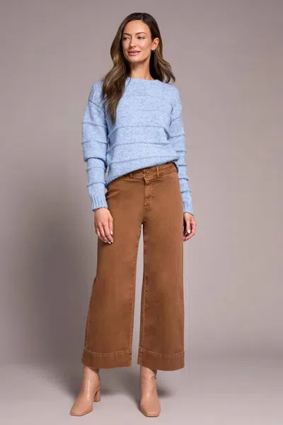 Tribal Callie Comfort Stretch High Rise Palazzo Pants In Walnut In Brown
