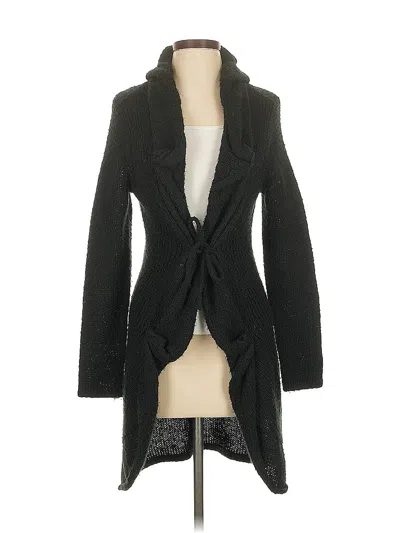 Pre-owned Tribal Cardigan Sweater In Black