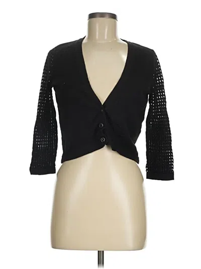 Pre-owned Tribal Cardigan Sweater In Black