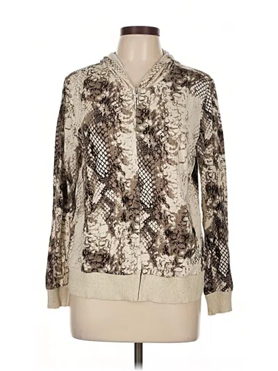 Pre-owned Tribal Cardigan Sweater In Brown