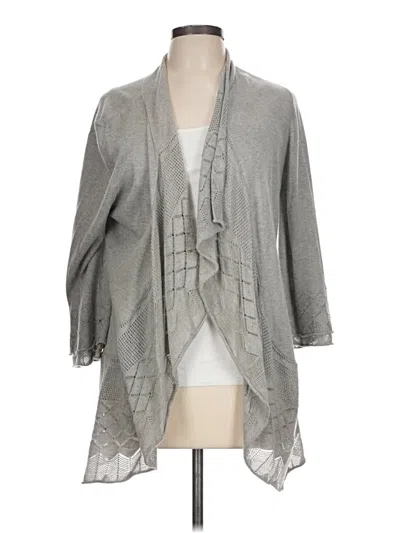 Pre-owned Tribal Cardigan Sweater In Gray
