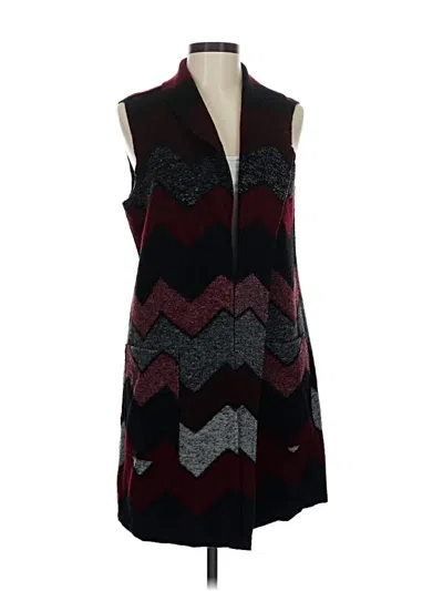 Pre-owned Tribal Cardigan Sweater In Red