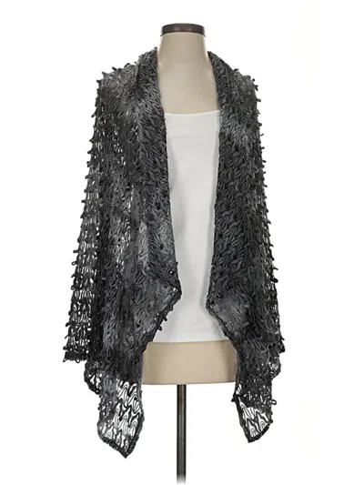 Pre-owned Tribal Cardigan Sweater In Silver