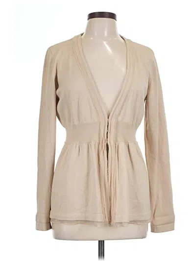 Pre-owned Tribal Cardigan Sweater In Tan