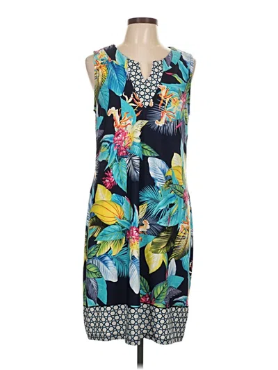 Pre-owned Tribal Casual Dress In Blue