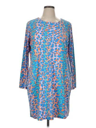 Pre-owned Tribal Casual Dress In Blue