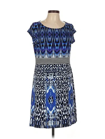 Pre-owned Tribal Casual Dress In Blue