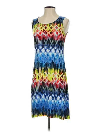 Pre-owned Tribal Casual Dress In Blue