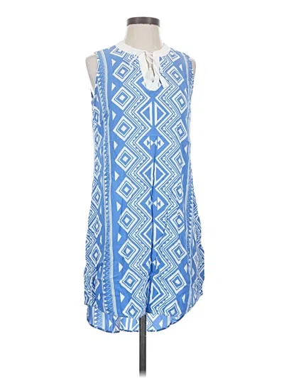 Pre-owned Tribal Casual Dress In Blue