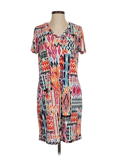 Pre-owned Tribal Casual Dress In Orange