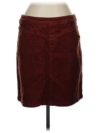 Pre-owned Tribal Casual Skirt In Burgundy