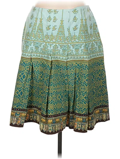 Pre-owned Tribal Casual Skirt In Green