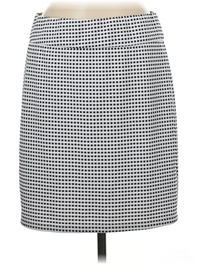 Pre-owned Tribal Casual Skirt In White