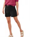 Tribal Flatten It Pull-on Shorts In Black In Black