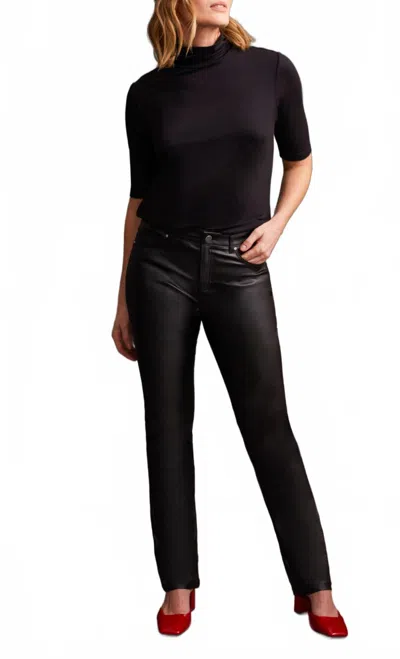 Tribal Coated Fly Front 5 Pocket Pant In Black