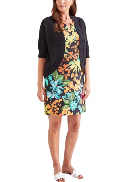 Tribal Cocoon Cardigan In Black