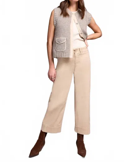 Tribal Comfort Stretch High Rise Palazzo Pants In Sandstone In Neutral