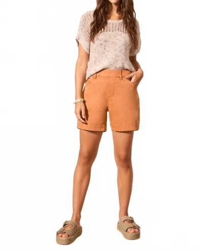 Tribal Comfort Stretch Pull-on Short In Pine Cone In Brown