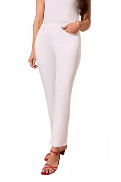 Tribal Comfort Stretch Pull-on Jeans In White In Animal Print