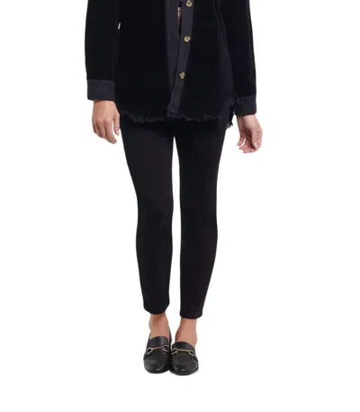 Tribal Corduroy Shacket In Black