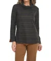 Tribal Cowl Neck Top In Multi