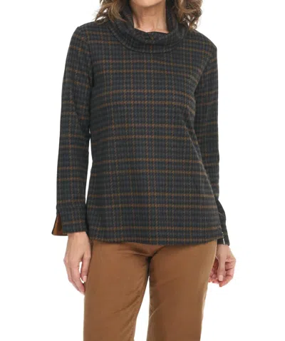 Tribal Cowl Neck Top In Multi
