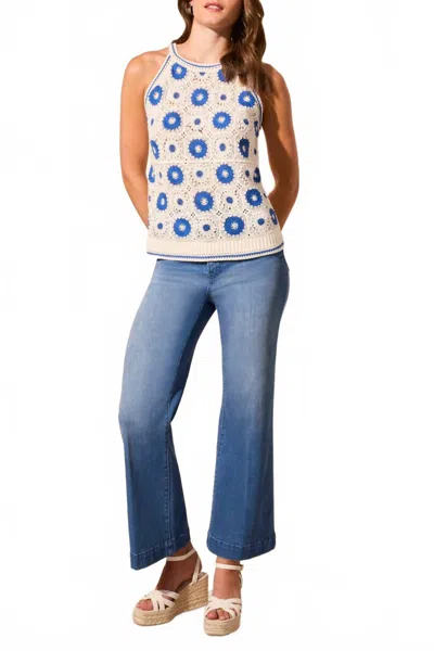Tribal Brooke Hugging Marine Jeans In Calypso Blue In Multi