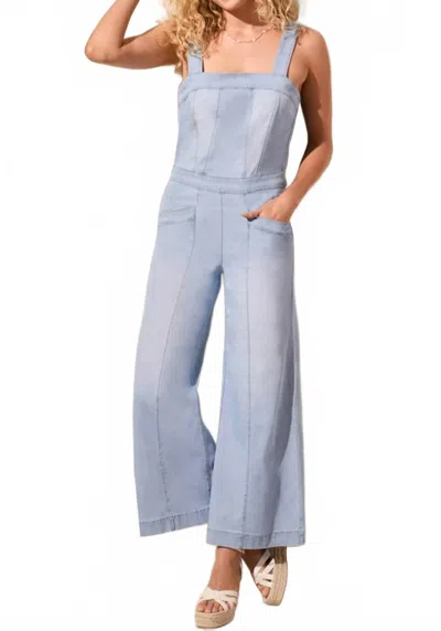 Tribal Denim Jumpsuit In Bluetiful In Multi