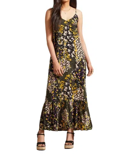 Tribal Ditsy Floral Print Maxi Dress In Limoncello In Multi