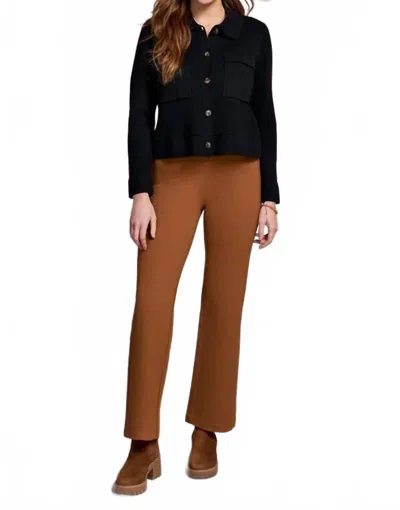 Tribal Double Knit Collar Sweater Cardigan In Black