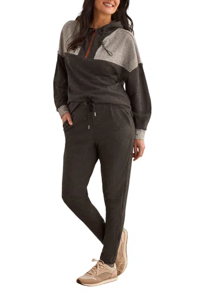 Tribal Drawstring Jogger In Charcoal In Pink