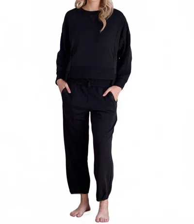 Tribal Drea Scuba Modal Jogger Pants In Black