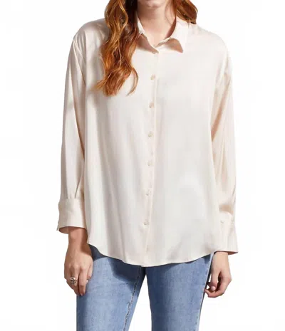 Tribal Drop Shoulder Shirt In Blush In Neutral