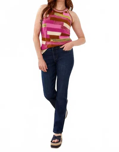 Tribal Eco Friendly Sophia Straight Leg Jeans - Petite In Deep Ocean In Blue