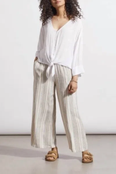 Tribal Embroidered Palm Tree Blouse In Ivory In Multi