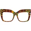 Tribal Eyes Tribal Ëyës Ka Kente Oversized Cateye Eyeglasses