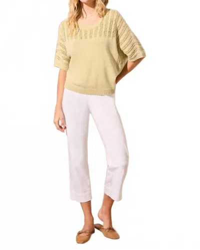 Tribal Fancy Stitch Sweater In Starfruit In Yellow