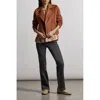 Tribal Faux Biker Jacket In Mocha In Brown