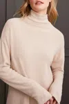Tribal Fenella Textured Loose Fit Sweater Top In Beige In Neutral